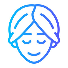 beauty gradient icon
