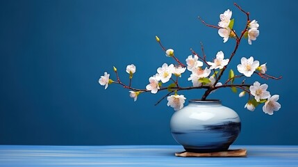 Beautiful ikebana arrangement. Generative AI