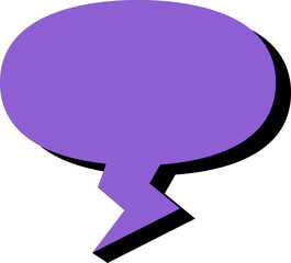 speech bubble illustration. colored text bubbles