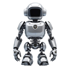 Fototapeta premium Helper Robot, Future Robot Concept, Robotic Technology, isolated, transparent background, no background. PNG. Generative AI.