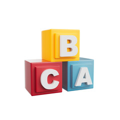 Kids Toys 3D Illustration Object