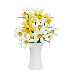 Flowers 3D Illustration Object