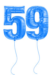 59 Blue Balloon Number 