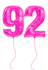 92 Pink Balloons Number