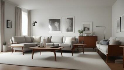 Fototapeta premium Scandinavian Living room | ai-generated
