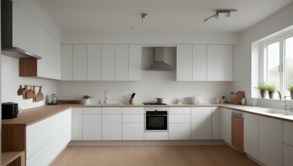 Fototapeta premium Scandinavian Kitchen | ai-generated