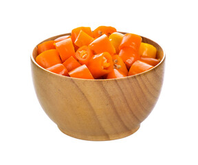 Chili slice in a cup on transparent png