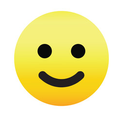 Emoticon emoji icon. Emoji icon.