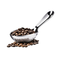 Obraz premium Coffee Spoon isolated on background with Generative AI