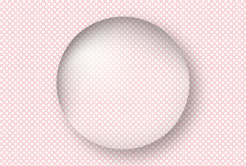 ギンガムチェックの模様と綺麗な透明の球