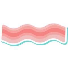 Set of food and dessert element illustration