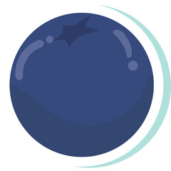 Set of cute fruits in the form of a stickers