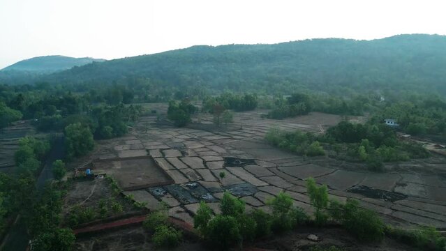 greenery village bird eye view in malvan