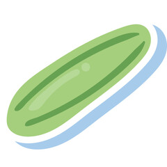 Vector set of colorful doodle fruit and vegetable stickers