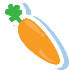 Vector set of colorful doodle fruit and vegetable stickers