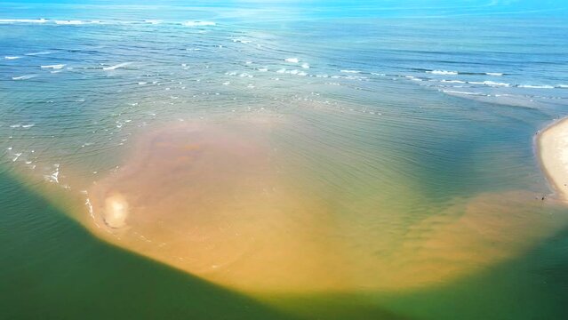 beautiful debag beach island  bird eye view in malvan