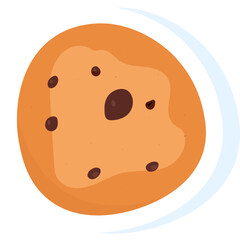 Collection of lovely baby bakery food doodle icon