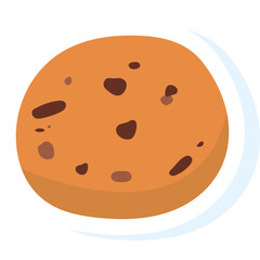 Collection of lovely baby bakery food doodle icon