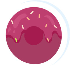 Collection of lovely baby bakery food doodle icon