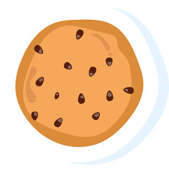 Collection of lovely baby bakery food doodle icon