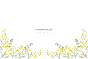 ミモザのベクターイラストの背景
