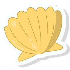 set of sea life stickers, doodles, clipart with white edge. Good for posters, prints, cards, kids apparel decor, sublimation, labels