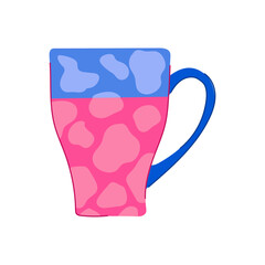 cafe cup ceramic cartoon. porcelain drink, hot empty cafe cup ceramic sign. isolated symbol vector illustration