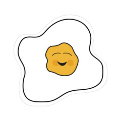 egg character illustration suitable for emoticons