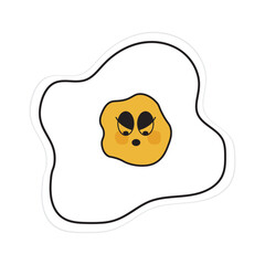 egg character illustration suitable for emoticons