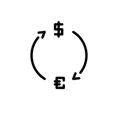 economy money exchange sign symbol vector