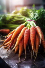 Carrot vegetable background