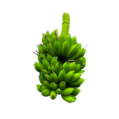 green banana isolated on white © Chaninpak