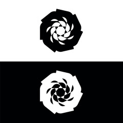 Circle vector logo template illustration . Circle icon silhouette