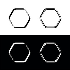 Circle vector logo template design . Circle logo silhouette