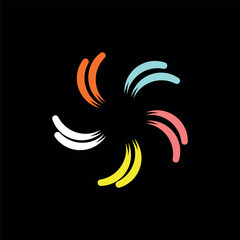 Obraz premium Colorful circle vector logo template design