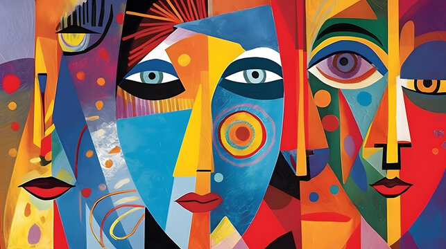 Abstract Portrayal of Diverse Personalities