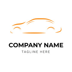 Modern car logo design template
