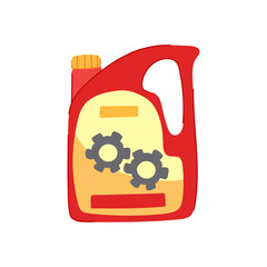 bottle motor oil cartoon. lubricant auto, liquid diesel bottle motor oil sign. isolated symbol vector illustration