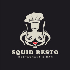 squid restaurant logo