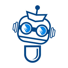 Robot logo icon design