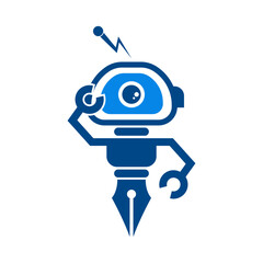 Robot logo icon design