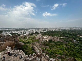 Golconda Fort from Hyderabad, India