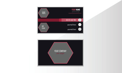 Fototapeta na wymiar symple business card template