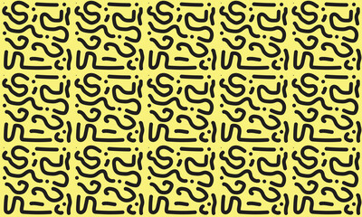 abstract pattren black and yellow background