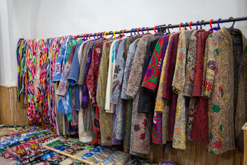 traditional clothes of bukhara uzbekistan