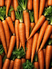 Fresh carrots  healthy and organic concept