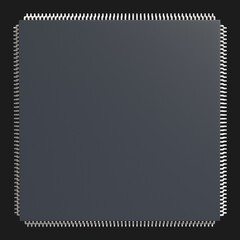 set of IC chips integrated circuit 3d microchip rendering