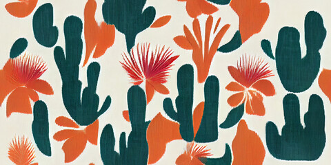 seamless pattern with flowers