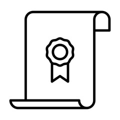 Certificate Icon Design Vector template Illustration