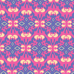 Indonesian etnic traditional pattern background vector 